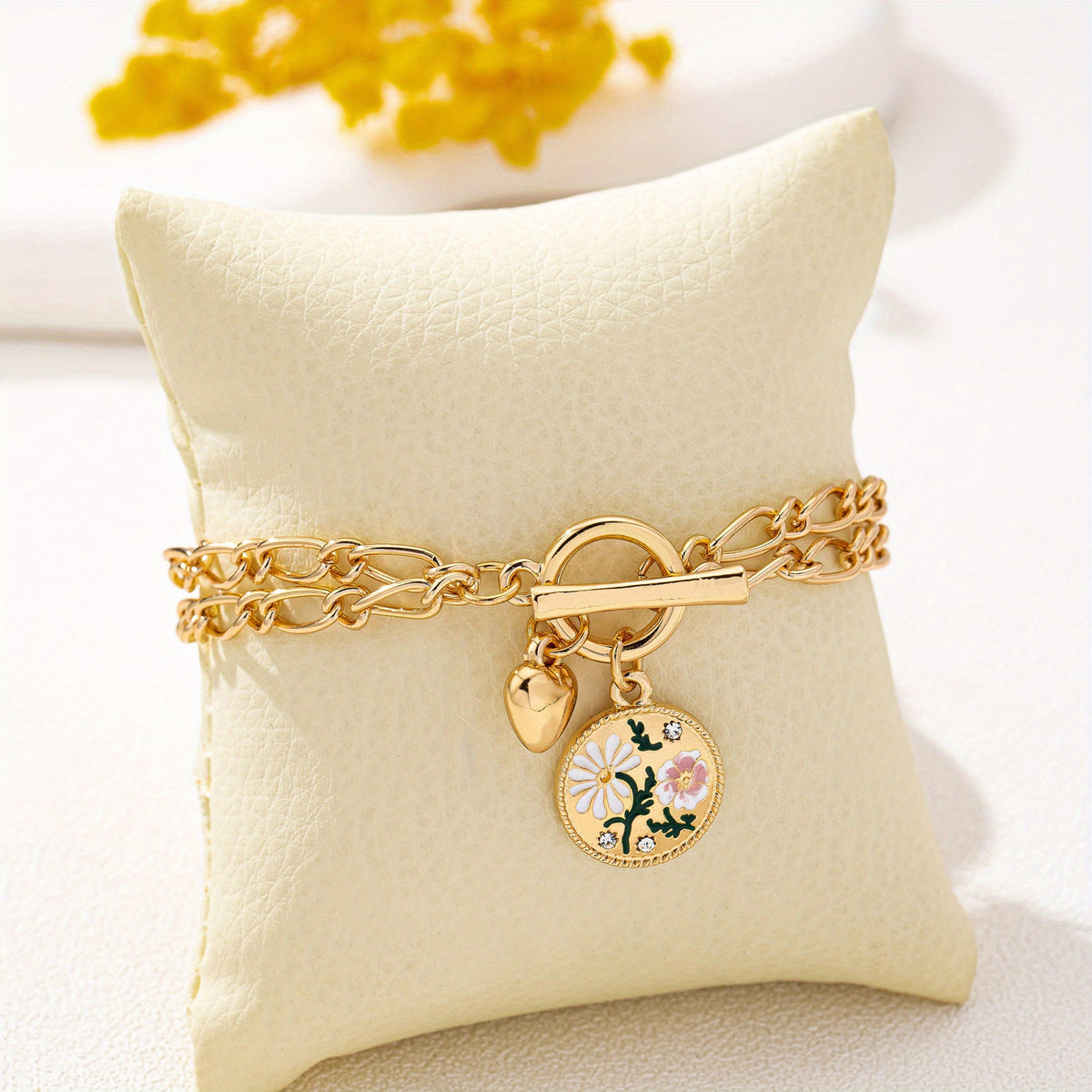 Daisy Charm Bracelet